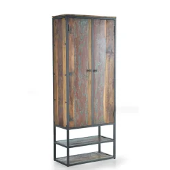 Schrank aus Recyclingholz mit Lackresten - Miriam