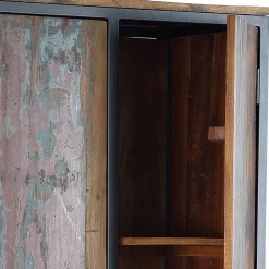 Schrank aus Recyclingholz mit Lackresten - Miriam