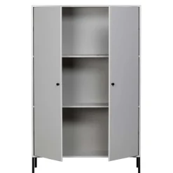 Schrank in Hellgrau und Schwarz - Aturin