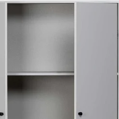 Schrank in Hellgrau und Schwarz - Aturin