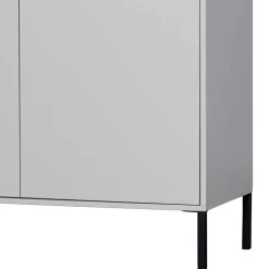 Schrank in Hellgrau und Schwarz - Aturin