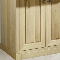 Schrank mit Schreibklappe in Eichefarben - Matss