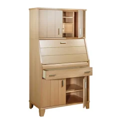 Schrank mit Schreibklappe in Buche Natur - Lidoral