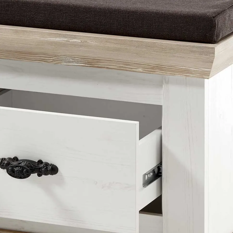 Schrank mit Spiegeltür & Garderobe - Nedita (dreiteilig)