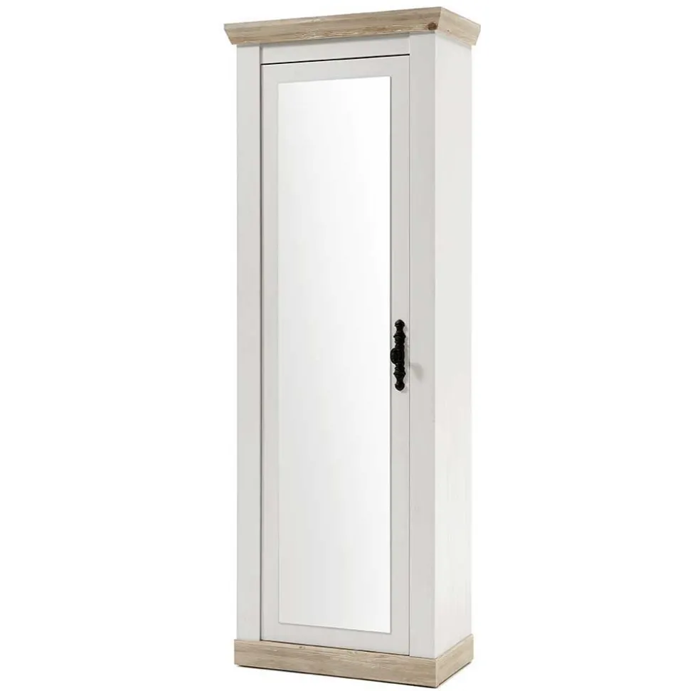 Schrank mit Spiegeltür & Garderobe - Nedita (dreiteilig)