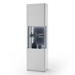 Schrankwand Wohnzimmer in Weiß - Hazime (vierteilig)