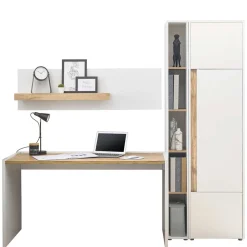 Schreibtisch & Schrank & Regale - Nonessia (vierteilig)