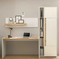 Schreibtisch & Schrank & Regale - Nonessia (vierteilig)