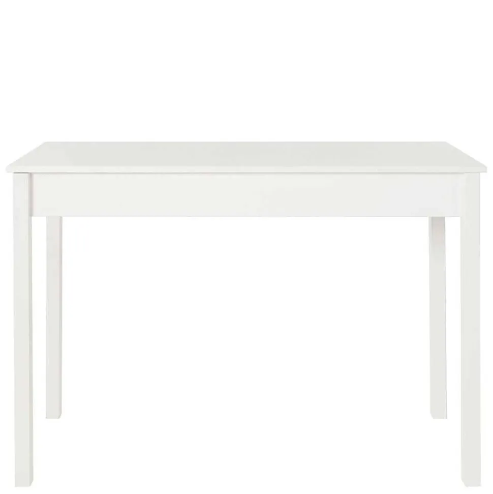 Schreibtisch aus Holz in Weiß lackiert - Jaisa