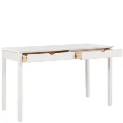 Schreibtisch aus Holz in Weiß lackiert - Jaisa