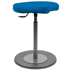 Schreibtisch Hocker in Blau mit Silber - Anvica