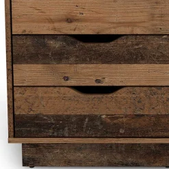 Schreibtisch in Altholz Optik mit Anthrazit - Georgia