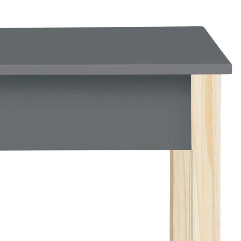 Schreibtisch in Grau mit Kiefer - Bradley