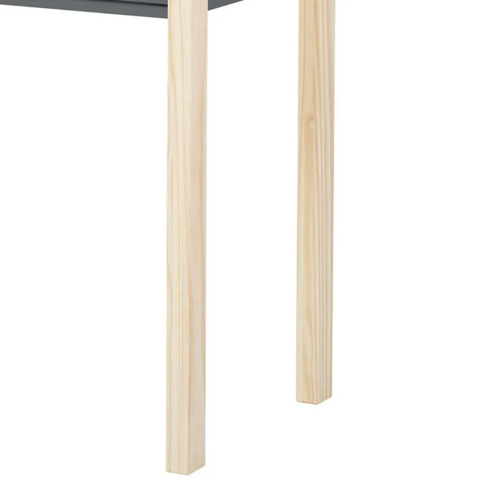 Schreibtisch in Grau mit Kiefer - Bradley