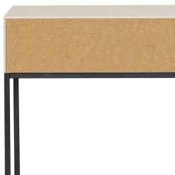 Schreibtisch in Hellgrau mit Schwarz - Lergavano