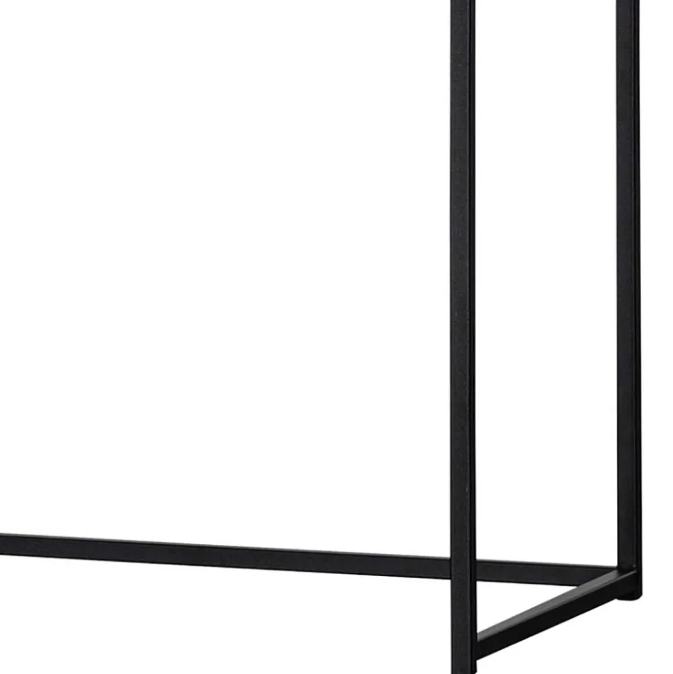 Schreibtisch in Hellgrau mit Schwarz - Lergavano