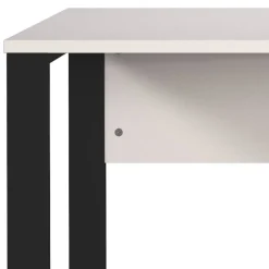 Schreibtisch in Hellgrau mit Schwarz - Chiron