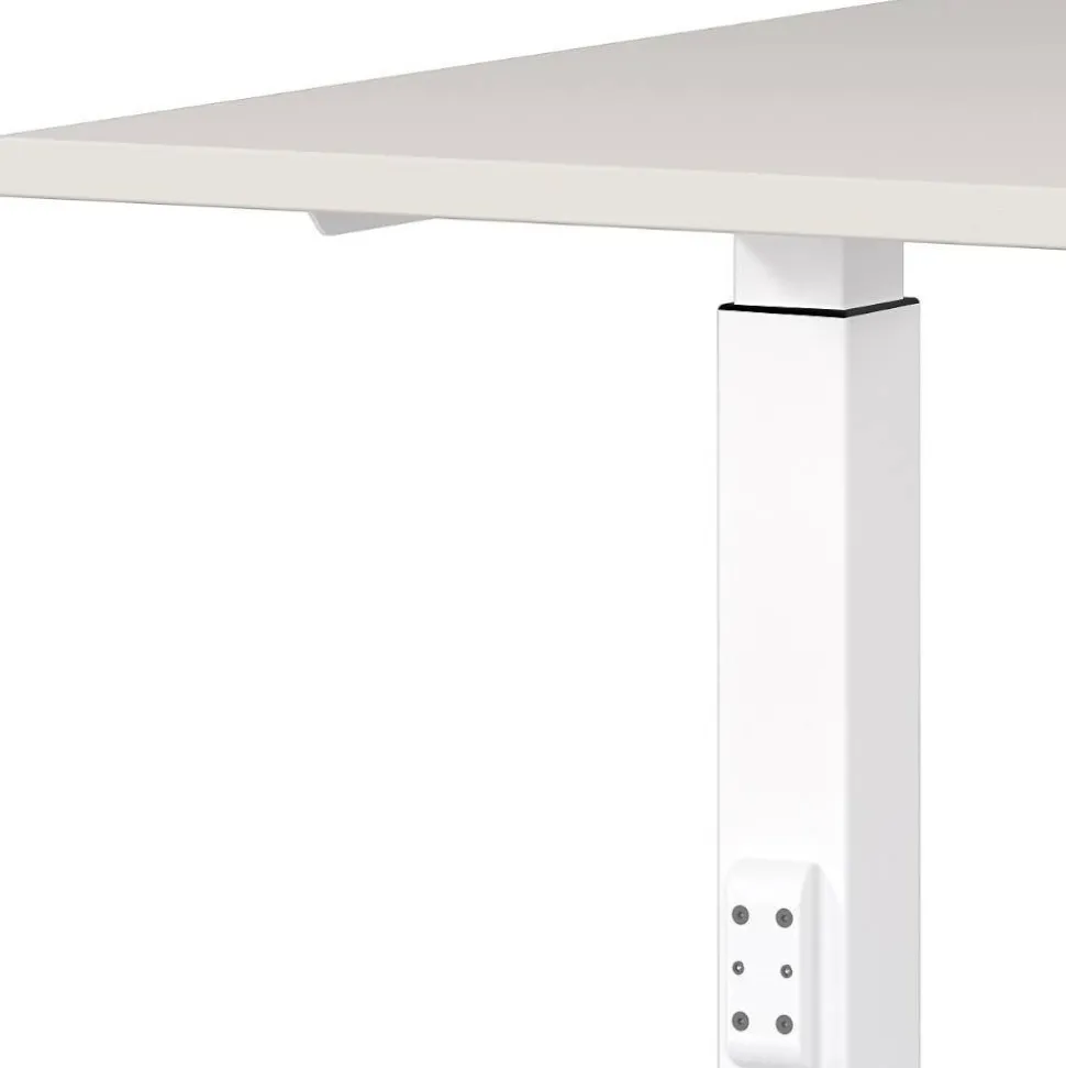 Schreibtisch in Lichtgrau und Weiß - Vin