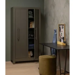 Schreibtisch in Schwarz aus Kiefernholz - Fortore