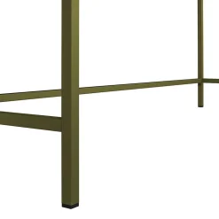 Schreibtisch in Walnuss Optik und Oliv Grün - Cedreona