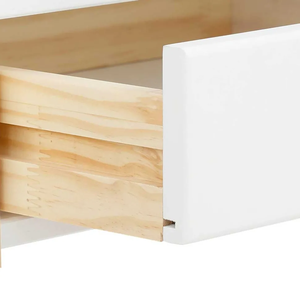 Schreibtisch in Weiß mit Kiefer - Cayman