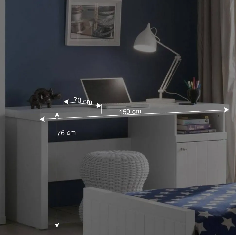 Schreibtisch Maggy mit 150 cm Breite