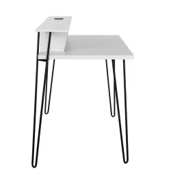 Schreibtisch mit Aufsatz in Weiß - Finlays