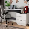 Schreibtisch mit drei Schubladen und Aufsatz - Dotagon
