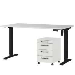 Schreibtisch mit Rollcontainer Set - Chilena (zweiteilig)