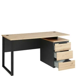 Schreibtisch mit Schubladen zweifarbig - Kuetra