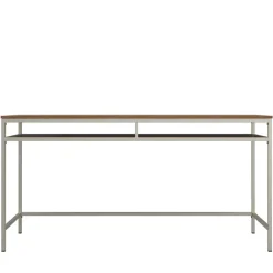 Schreibtisch mit Staufach in Walnuss Optik - Streetline