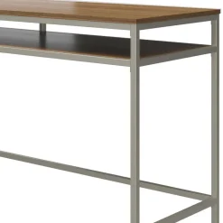 Schreibtisch mit Staufach in Walnuss Optik - Streetline