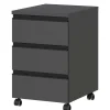 Schreibtisch Rollcontainer in Dunkelgrau - Espnoz