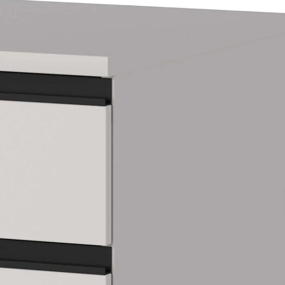 Schreibtisch Rollcontainer in Hellgrau - Great