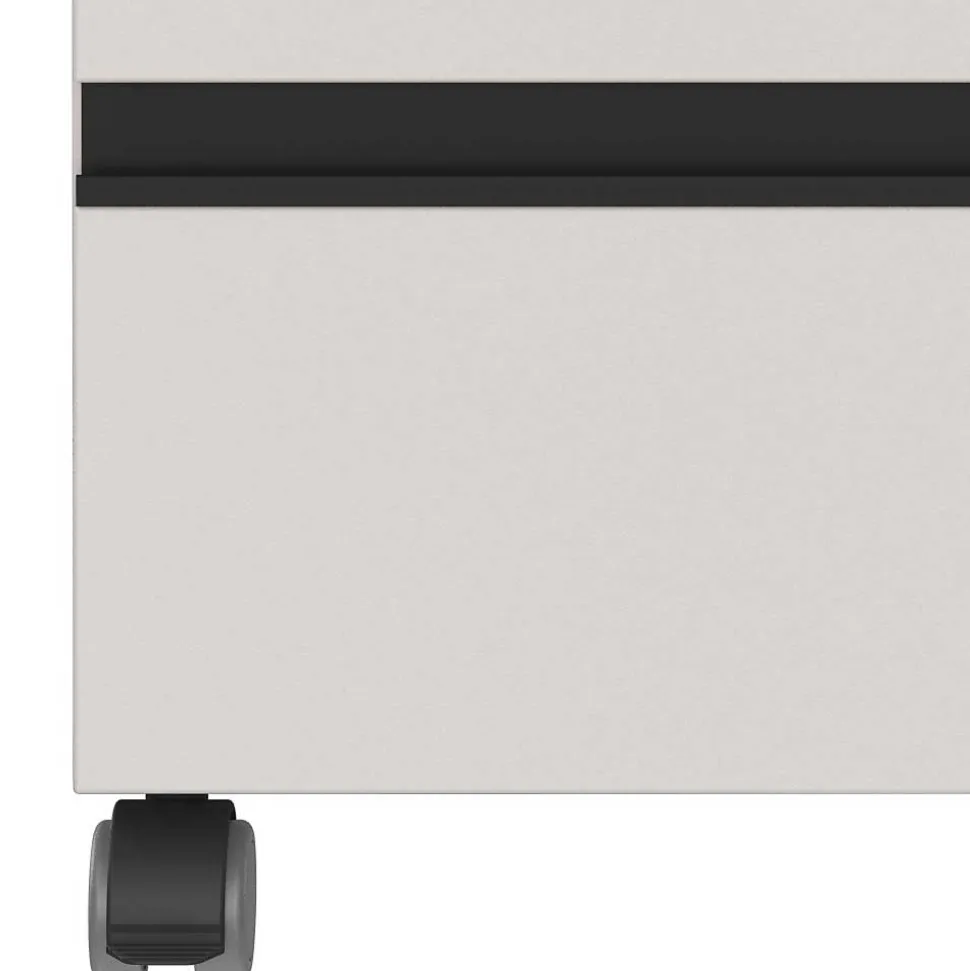 Schreibtisch Rollcontainer in Hellgrau - Great