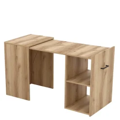 Schreibtisch zum Ausziehen in Eiche Optik - Vadoz