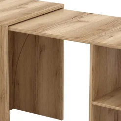 Schreibtisch zum Ausziehen in Eiche Optik - Vadoz