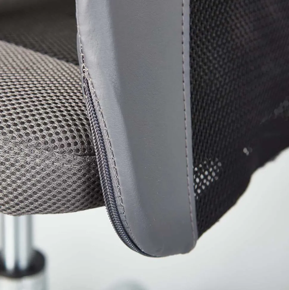 Schreibtischstuhl aus Kunstleder & Mesh - Neluna