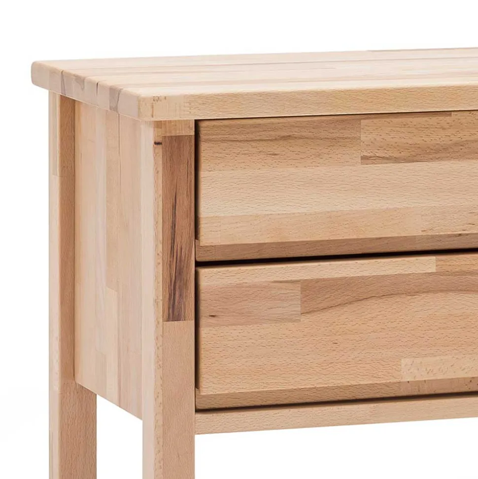 Schubladen Nachtschrank Emena aus Massivholz Kernbuche