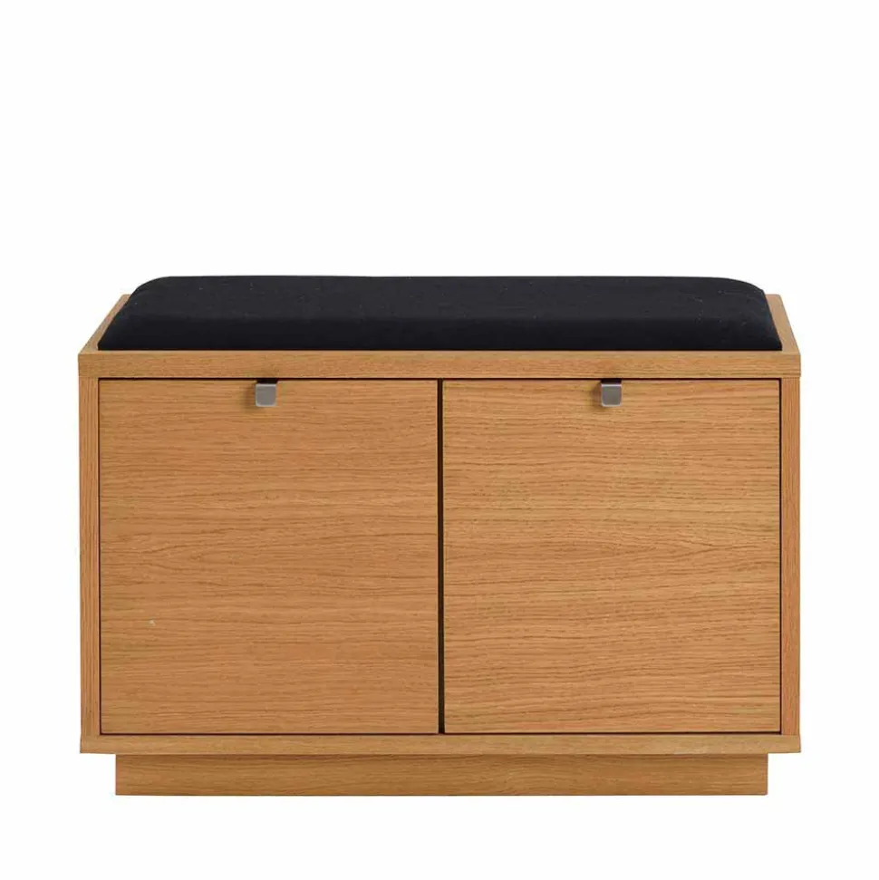 Schubladen Sitzbank Helvana mitr Eiche furniert