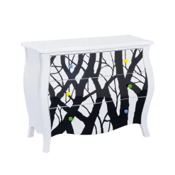 Schubladenkommode Rodrico in Weiß