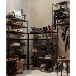 Schuh Metallregal mit sechs Schuhgittern - Cemido