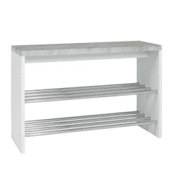 Schuhbank in Beton Dekor & Weiß - Elbe