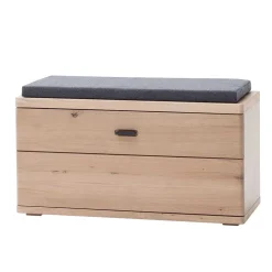 Schuhbank in Eiche Bianco & Grau - Arkadiuz