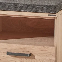 Schuhbank in Wildeiche & Graubraun - Konvava