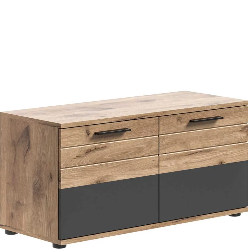 Schuhbank in Wildeiche & Grau 90 cm - Catamaron