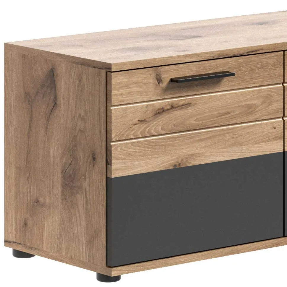 Schuhbank in Wildeiche & Grau 90 cm - Catamaron