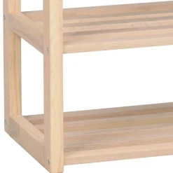 Schuhbank mit 52 cm Sitzhöhe aus Eiche White Wash - Vaxos