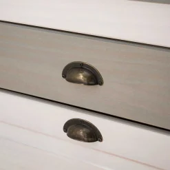 Schuhkipper in Weiß mit Grau - Lucasario