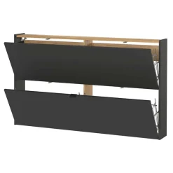 Schuhkommode und Spiegel Set - Sidgarus (zweiteilig)